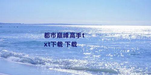 都市巅峰高手txt下载 下载